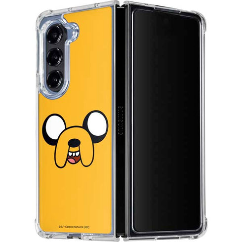 Adult Swim Adventure Time Jake The Dog Galaxy Z Fold5 5G Clear Case
